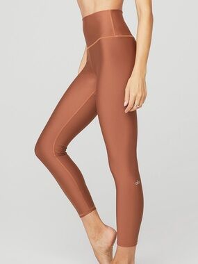 ALO Yoga 7/8 High-Waist Airlift Leggings in Rust Size XS